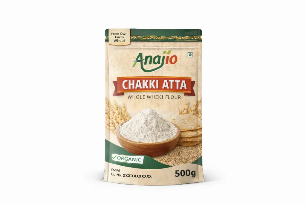 Anajio Whole Wheat Atta – 500g